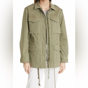 NILI LOTAN Jedd Stretch Twill Military Jacket, MILITARY GREEN, Small